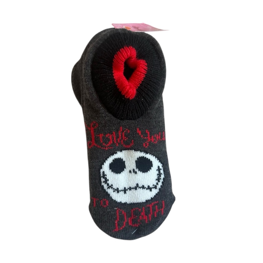 The Nightmare Before Christmas Jack Skellington‎ Slipper Socks Shoe Size 4-10